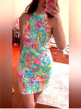 Lilly Pulitzer Krista Shift dress in Surf Gypsea print. Size 4